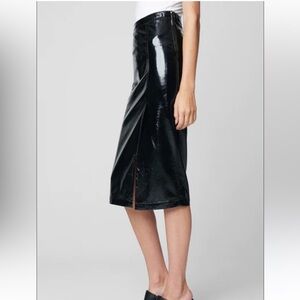 BLANKNYC  Cherry Vegan Leather Mini Skirt  has stretch